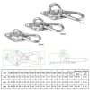2 PCS 5mm 316 Stainless Steel Sand Bag Ceiling Hook Heavy Duty Swing Hangers - Image 5