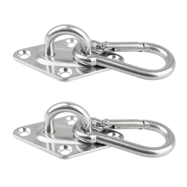 2 PCS 6mm 316 Stainless Steel Sand Bag Ceiling Hook Heavy Duty Swing Hangers - Image 2