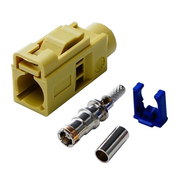 RG174 Cable Fakra Radio Crimp Female Jack / Plug Connector with Phantom RF Coaxial (Fakra K)