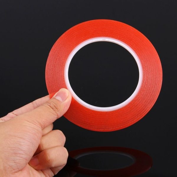 10 PCS 3mm Width Double Sided Adhesive Sticker Tape, Length: 25m (Red) - Image 4