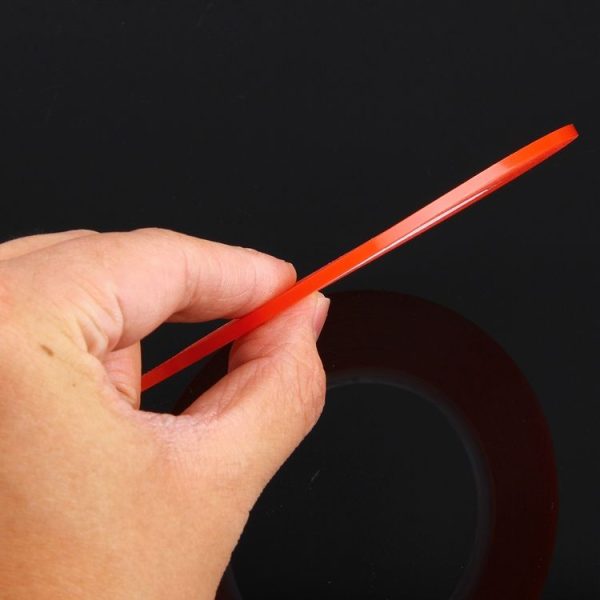 10 PCS 3mm Width Double Sided Adhesive Sticker Tape, Length: 25m (Red) - Image 5