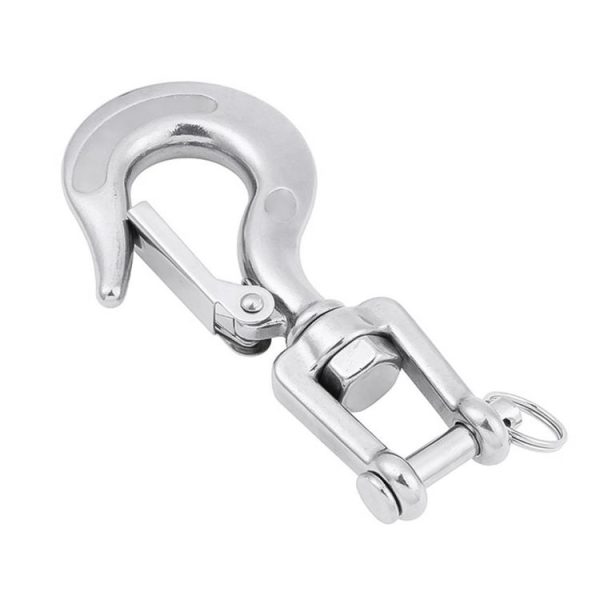 150kg Load Bearing 304 Stainless Steel Rotatable Fork Hoist Chain Lifting Cargo Hook - Image 2
