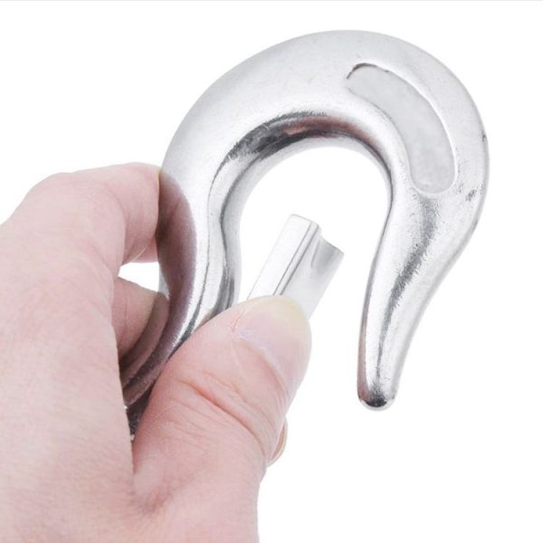150kg Load Bearing 304 Stainless Steel Rotatable Fork Hoist Chain Lifting Cargo Hook - Image 4