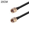 RP-SMA Male to RP-SMA Male RG174 RF Coaxial Adapter Cable, Length: 20cm