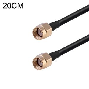 RP-SMA Male to RP-SMA Male RG174 RF Coaxial Adapter Cable, Length: 20cm