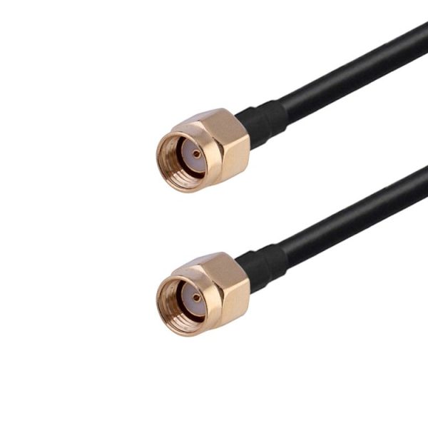 RP-SMA Male to RP-SMA Male RG174 RF Coaxial Adapter Cable, Length: 20cm - Image 2