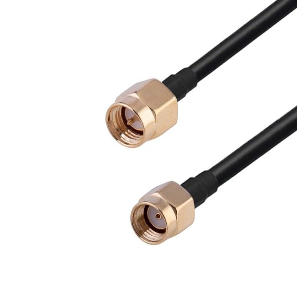 RP-SMA Male to SMA Male RG174 RF Coaxial Adapter Cable, Length: 30cm - Image 2