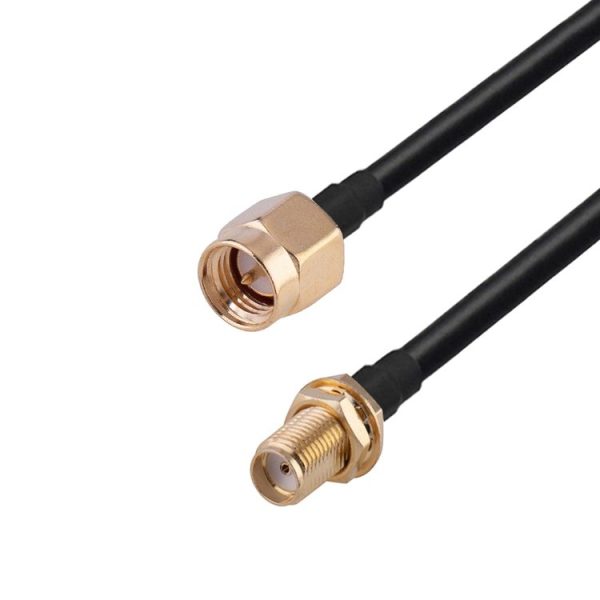 SMA Male to RP-SMA Female RG174 RF Coaxial Adapter Cable, Length: 50cm - Image 2
