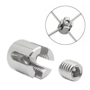 M16x8 316 Stainless Steel Garden Wire Rope Cross Fixed Clip