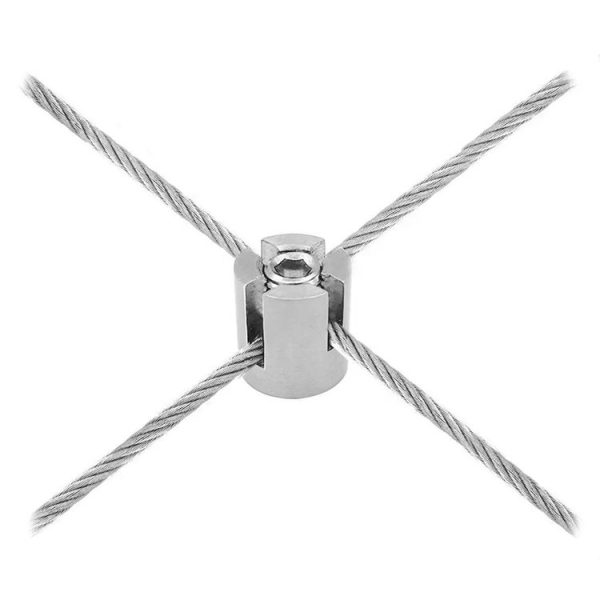 M16x8 316 Stainless Steel Garden Wire Rope Cross Fixed Clip - Image 6