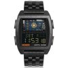 NORTH EDGE CyberTank Stainless Steel Strap Multifunctional Electronic Watch (Black) - Image 2