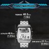 NORTH EDGE CyberTank Stainless Steel Strap Multifunctional Electronic Watch (Black) - Image 6