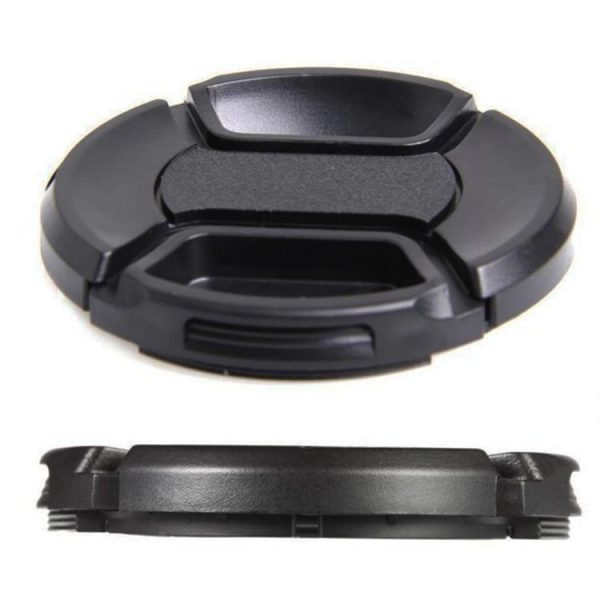 40.5mm Center Pinch Camera Lens Cap for Canon (Black) - Image 2