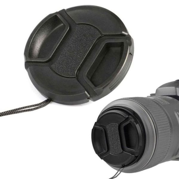 40.5mm Center Pinch Camera Lens Cap for Canon (Black) - Image 3