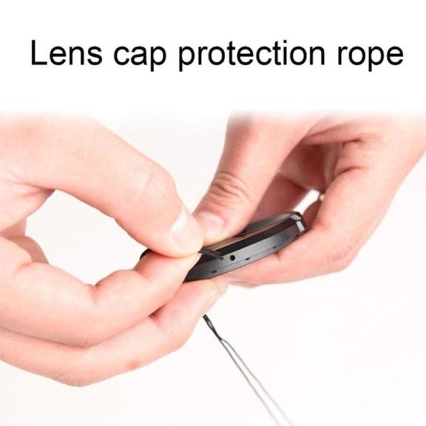 40.5mm Center Pinch Camera Lens Cap for Canon (Black) - Image 5