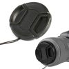 82mm Center Pinch Camera Lens Cap for Canon (Black) - Image 3