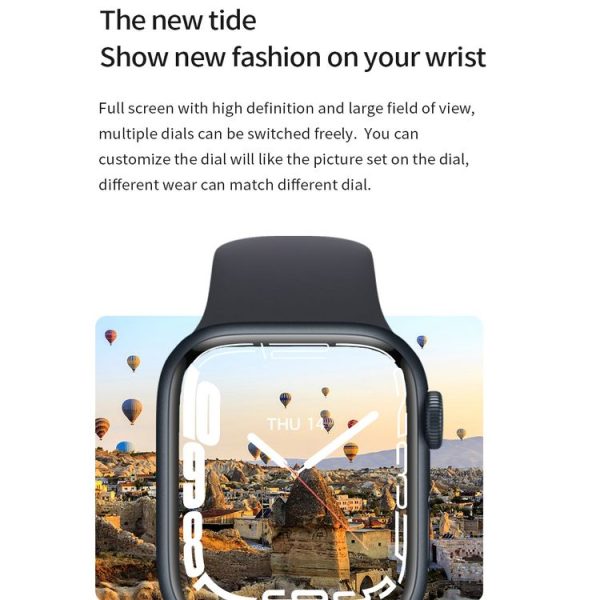 Watch 8 Max 1.85 inch Wireless Charging Bluetooth Call NFC Smartwatch (Black) - Image 8