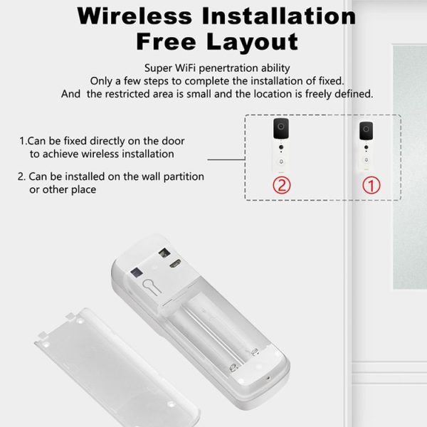 T30 Tuya Smart WIFI Video Doorbell Support Two-way Intercom & Night Vision (Black) - Image 10