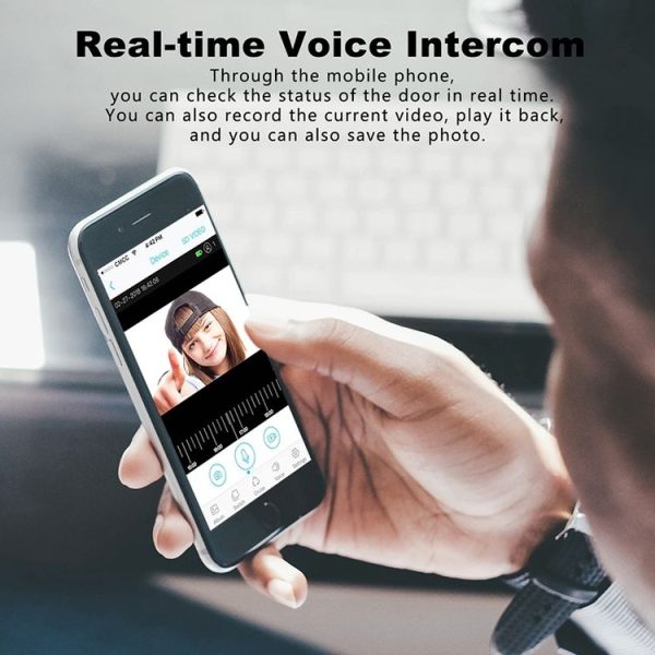 T30 Tuya Smart WIFI Video Doorbell Support Two-way Intercom & Night Vision (Black) - Image 8