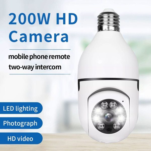 A6 2MP HD Light Bulb WiFi Camera Support Motion Detection / Two-way Audio / Night Vision / TF Card With 8G Memory Card - Image 3
