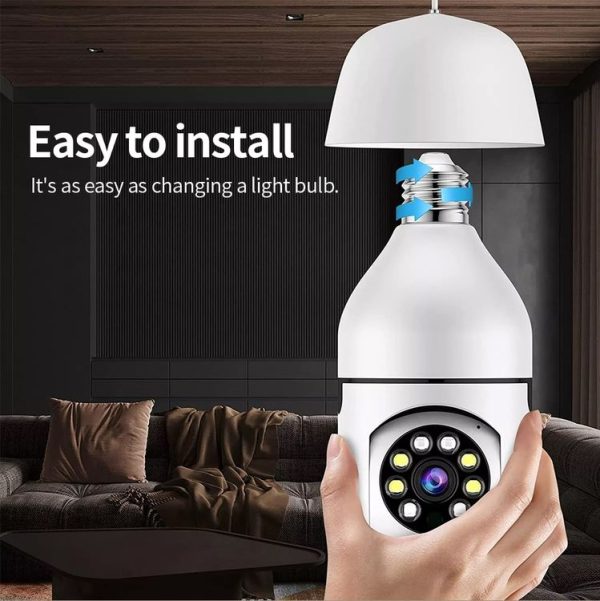 A6 2MP HD Light Bulb WiFi Camera Support Motion Detection / Two-way Audio / Night Vision / TF Card With 8G Memory Card - Image 4