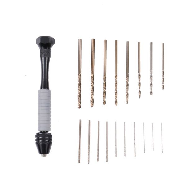 Precision Pin Vise Mini Twist Drill Bits Hand Drill Set, Model: 8009 - Image 5