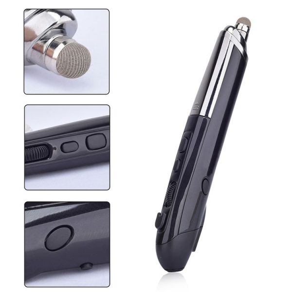 PR-08 Multifunctional Wireless Bluetooth Pen Mouse Capacitive Pen Mouse (Black) - Image 2