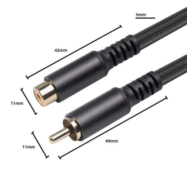 3709MF RCA Male to Female Audio & Video Extension Cable, Length: 1.8m - Image 3