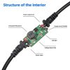 3710-03 30cm Type-C 5V to 12V Car Cigarette Lighter Socket Boost Power Adapter Cable - Image 5