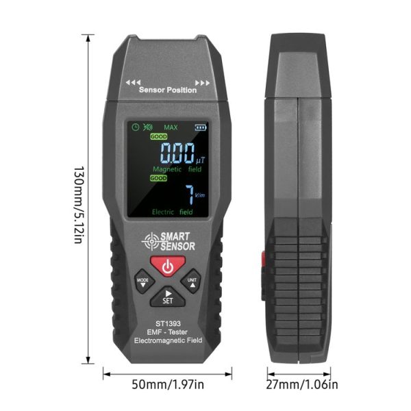 SmartSensor AS1393 Handheld Electromagnetic Radiation Detector (Black) - Image 2