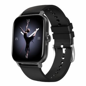 HAMTOD GT21 1.69 inch TFT Screen Smart Watch Supports Bluetooth Call / Sleep Monitoring / Heart Rate Monitoring (Obsidian Black)