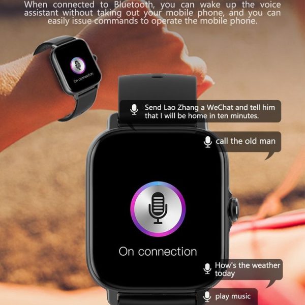 HAMTOD GT21 1.69 inch TFT Screen Smart Watch Supports Bluetooth Call / Sleep Monitoring / Heart Rate Monitoring (Obsidian Black) - Image 10