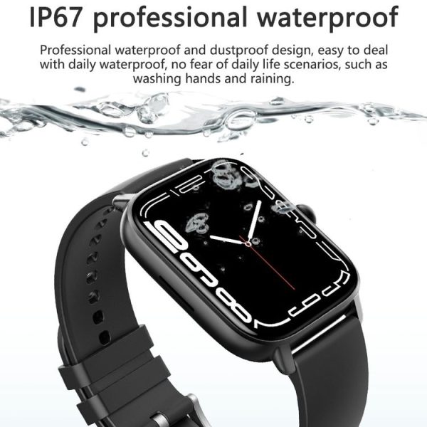 HAMTOD GT21 1.69 inch TFT Screen Smart Watch Supports Bluetooth Call / Sleep Monitoring / Heart Rate Monitoring (Obsidian Black) - Image 5