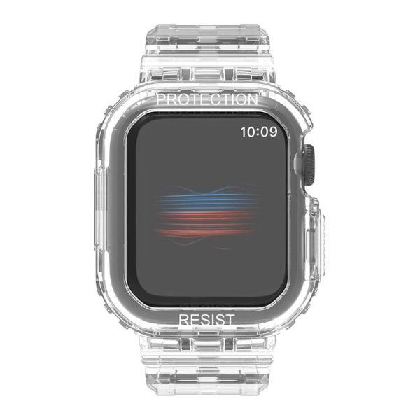 Apple Watch Ultra 49mm Armor Integrated TPU Watch Band (Transparent) - Image 3