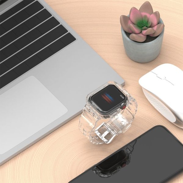 Apple Watch Ultra 49mm Armor Integrated TPU Watch Band (Transparent) - Image 5