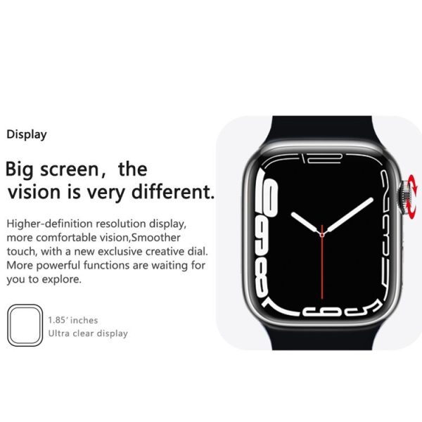 HAMTOD GT17 Max 1.85 inch Smart Watch, Support Voice Calling / Heart Rate / Blood Oxygen / NFC (Black) - Image 3