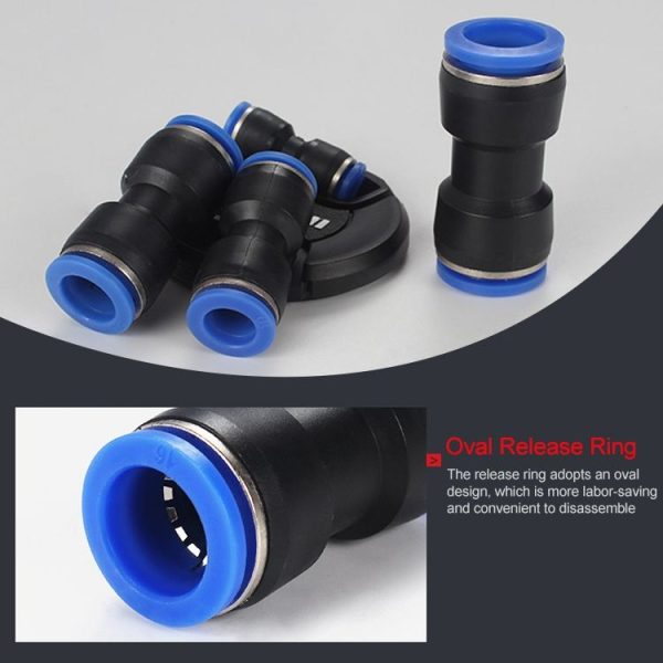 PU-8 LAIZE 10pcs PU Plastic Straight Pneumatic Quick Fitting Connector - Image 5