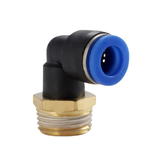 PL12-04 LAIZE 2pcs Male Thread Elbow Pneumatic Quick Fitting Connector - Image 2