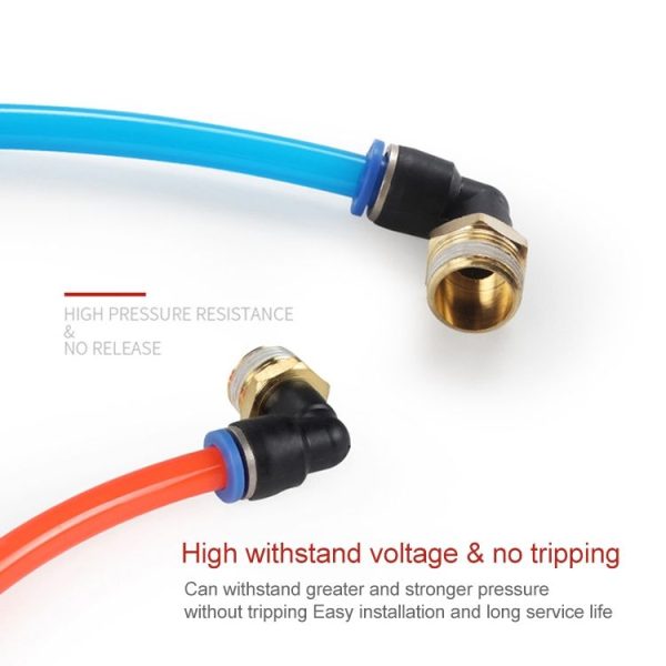 PL12-04 LAIZE 2pcs Male Thread Elbow Pneumatic Quick Fitting Connector - Image 4