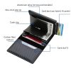 C1804H1 RFID Carbon Fiber Wallet For Men (Black) - Image 3
