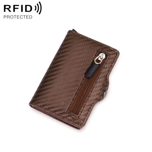 C1911H9 RFID Multi-card PU Leather Metal Card Package (Gold)