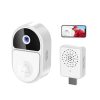 ML18 Mini Ultra Wide Angle Smart Video Doorbell Support Two-way Voice (White) - Image 3