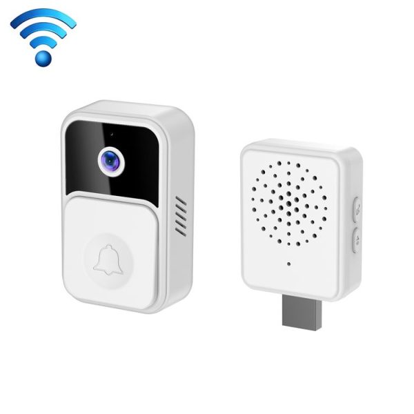 ML19 90 Degree Wide Angle Wireless Smart Video Doorbell (White)