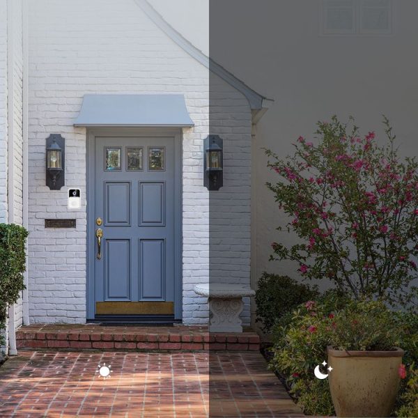 ML19 90 Degree Wide Angle Wireless Smart Video Doorbell (White) - Image 6