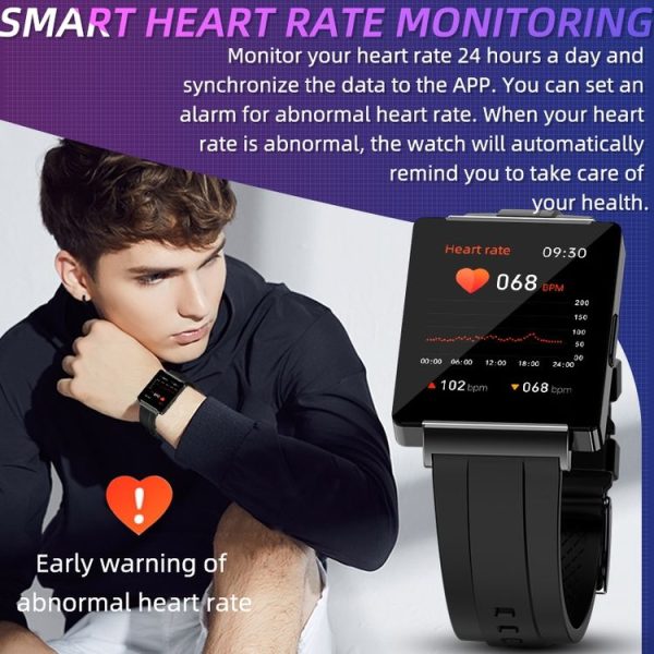 KS01 1.85 Inch Smart Watch Supports Blood Glucose Detection, Blood Pressure Detection, Blood Oxygen Detection (Black) - Image 11