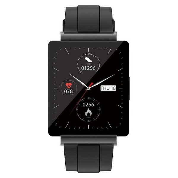 KS01 1.85 Inch Smart Watch Supports Blood Glucose Detection, Blood Pressure Detection, Blood Oxygen Detection (Black) - Image 2