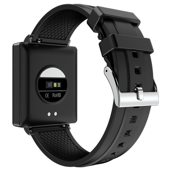 KS01 1.85 Inch Smart Watch Supports Blood Glucose Detection, Blood Pressure Detection, Blood Oxygen Detection (Black) - Image 3
