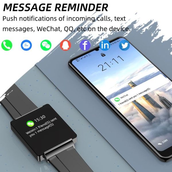 KS01 1.85 Inch Smart Watch Supports Blood Glucose Detection, Blood Pressure Detection, Blood Oxygen Detection (Black) - Image 5