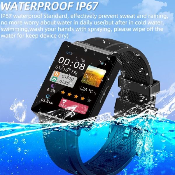 KS01 1.85 Inch Smart Watch Supports Blood Glucose Detection, Blood Pressure Detection, Blood Oxygen Detection (Black) - Image 6