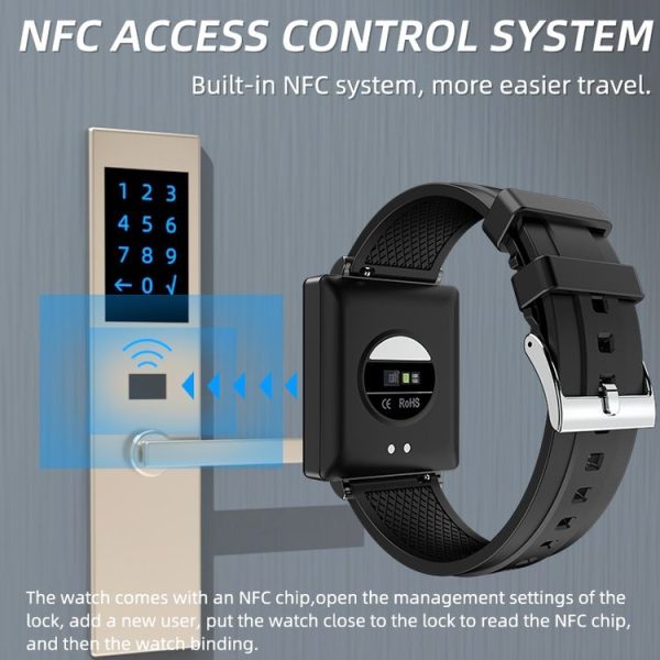 KS01 1.85 Inch Smart Watch Supports Blood Glucose Detection, Blood Pressure Detection, Blood Oxygen Detection (Black) - Image 7